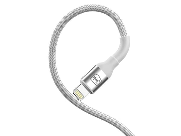 USB-kaapeli 3MK USB-C - Lightning 1 m Valkoinen