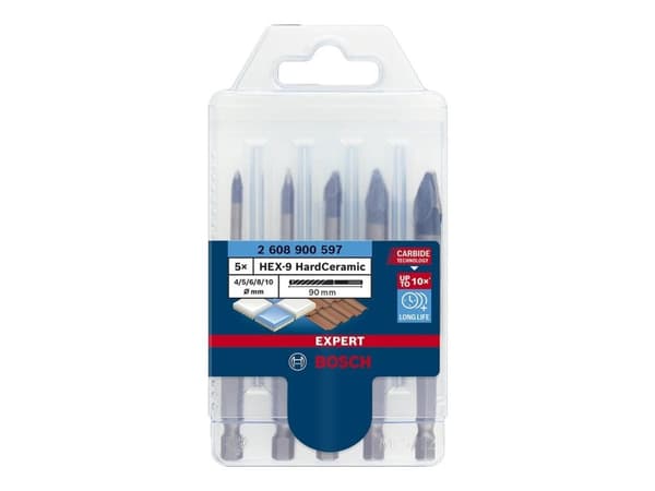 Bosch BORSÆT HEX HARDCERAMIC 4-10MM 5 STK