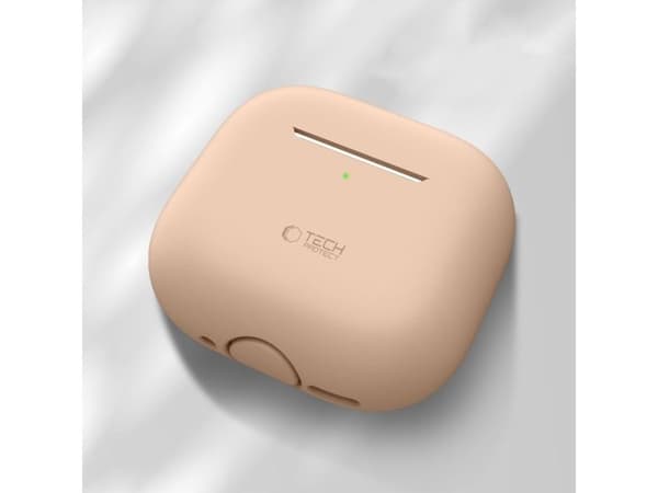 Tech-Protect silikonetui for Apple AirPods 4 - brungul