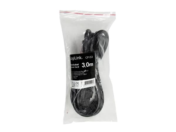 LogiLink CP153, 3 m, CEE7/7, C19-kontakt, 250 V