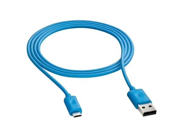 Nokia CA-190CD, USB A, Micro-USB B, Hankjønn/hankjønn, Cyan