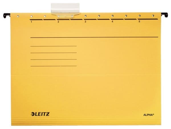 LEITZ hengemapper ALPHA® 1985 gul