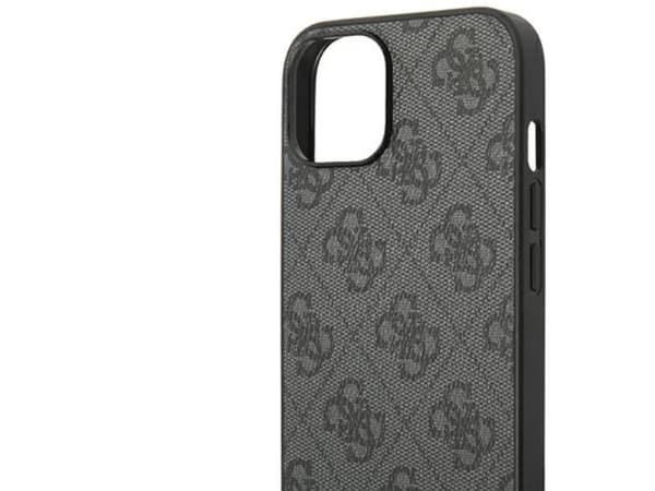 Guess 4G Stripe Collection-skal för iPhone 14 / 15 Plus - grå