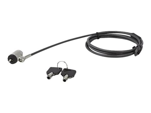 Startech 6ft (2m) Laptop Cable Lock with Keys, Keyed Security Cable Lock for Compatible K-Slot Laptops, Desktops, Computers & Other Devices, Anti-T...