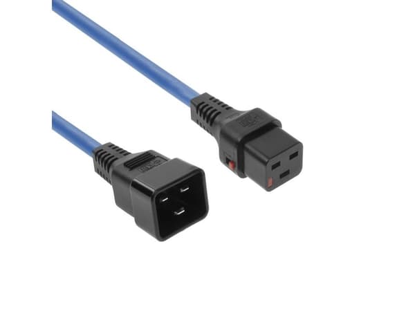 ACT AK5206 strömkabel blå 2 m C19-till-C20 (AK5206)