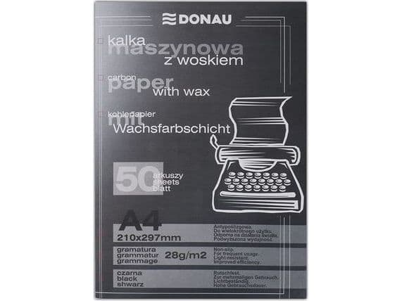 Carbon paper A4, black, 50 sheets