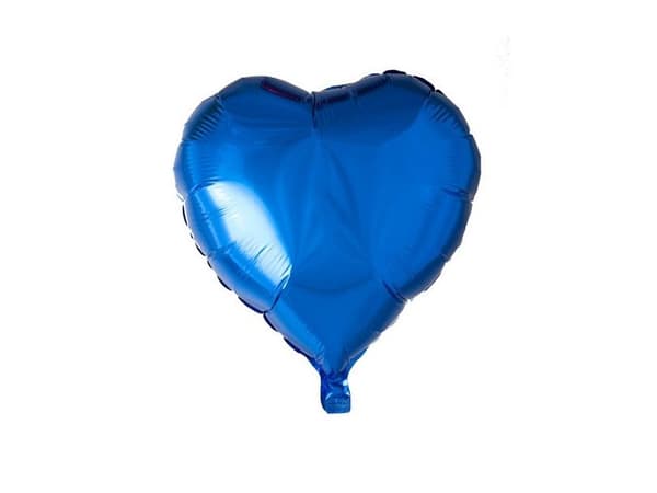 Blå folieballon, Hjerte