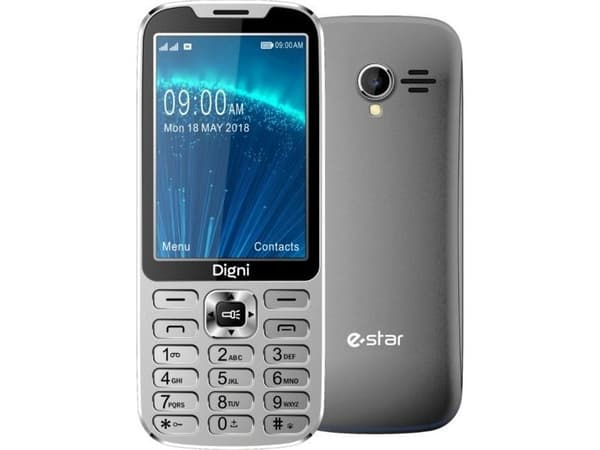 eSTAR Digni CALL 4G-puhelin Dual SIM Sidabrinis