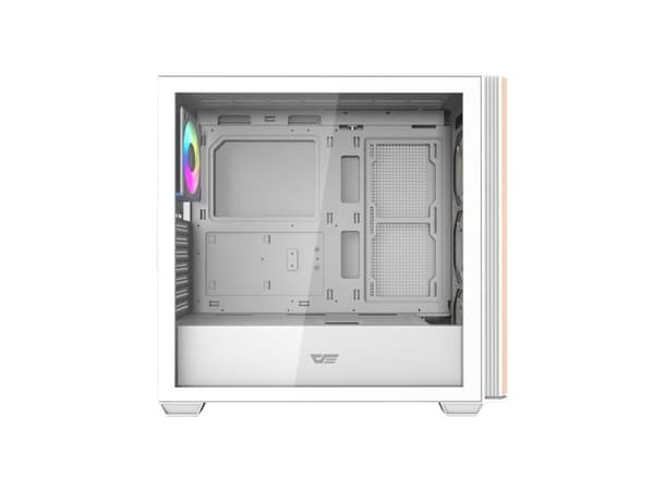 Darkflash DS900WS PC-kabinett (hvit) + 4 ARGB-vifter
