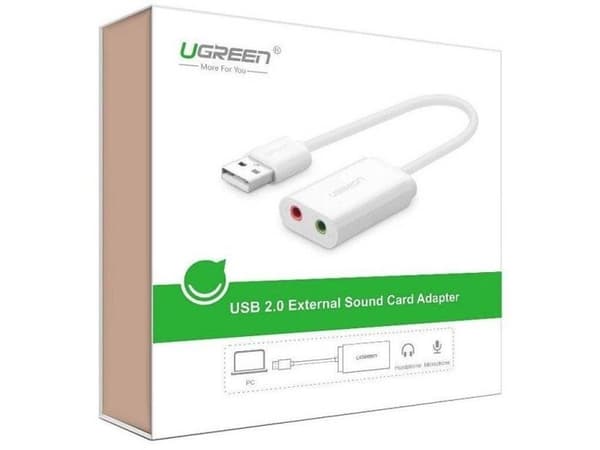 Ugreen - Lydkort - 16-bit - 48 kHz - stereo - USB 2.0
