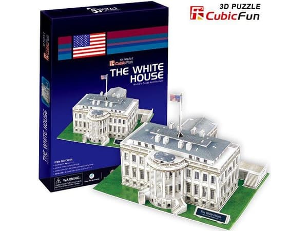Cubicfun 3D-puslespill HVITT HUS - C060H