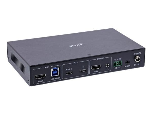 InLine KVM-switch - 2-vägs - HDMI &amp; USB-C - 4K60Hz - Switch (57885E)
