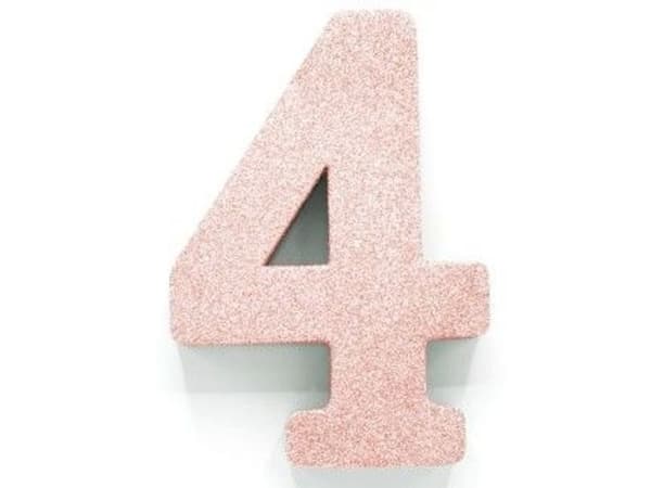 Rose gold borddekoration 4