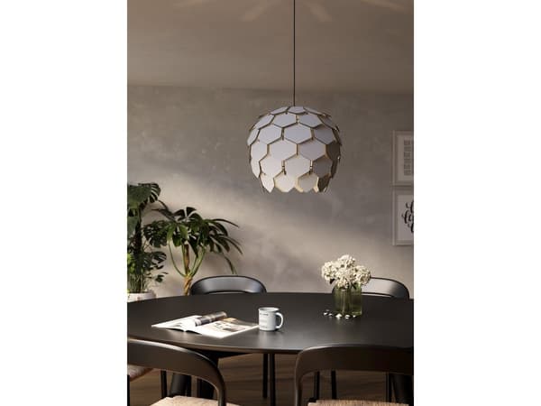EGLO MATTANZA PENGEL Ø495 E27 GRÅ