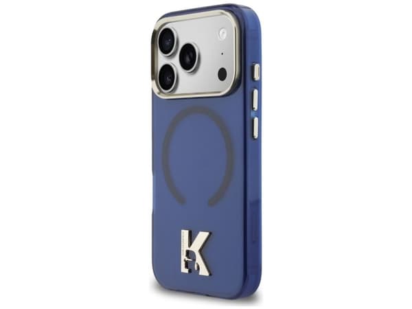 Karl Lagerfeld IML K Head Logo MagSafe-deksel til iPhone 17 Pro Max - blå