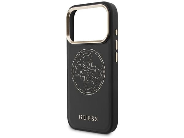 Guess perforert 4G MagSafe-etui til iPhone 17 Pro - svart