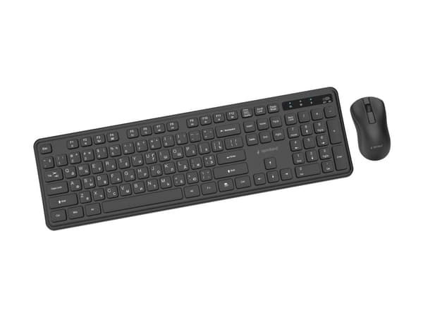 Slim Pro Business wireless desktop set, black, Cyrillic layout