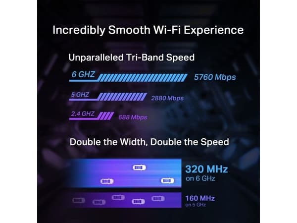 TP-Link Archer TBE550E, Intern, Trådløs, PCI Express, WLAN / Bluetooth, 9300 Mbit/s, Sort
