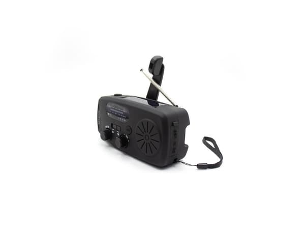 Sinox kompakt nødradio — svart