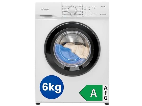 Bomann - Tvättmaskin - bredd: 59.7 cm - 6 kg