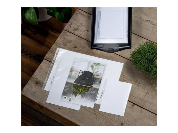 Pocket Leitz Recycle 100my A3 vaakasuora PP - (25 kpl)