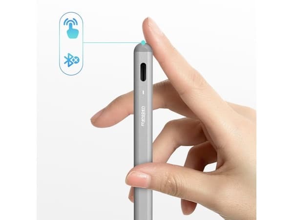Metapen A8 -aktiivikynä iPadille, USB-C - harmaa