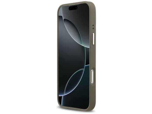 Guess Grained Big 4G Classic Logo Case for iPhone 17 Pro Max Brown