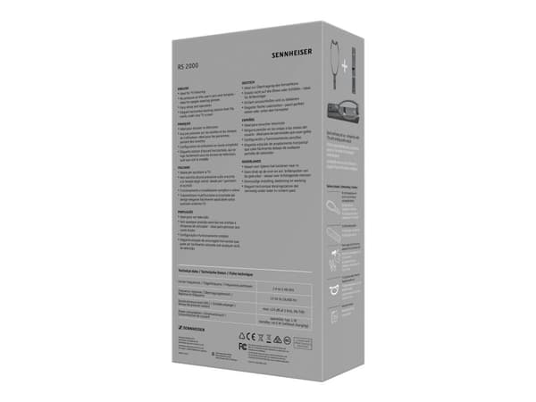 Sennheiser RS 2000 - Hodetelefoner - hakestropp - trådløs - mørk grå