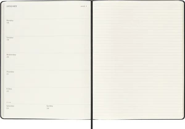 Kalender Classic Hard 18M 26/27 Week Note XL Sort