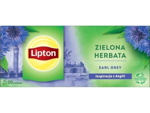 Lipton grönt te & Earl Grey 20 tepåsar