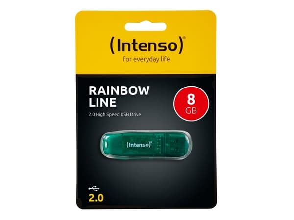 Intenso Rainbow Line - USB flash-enhet - 8 GB - USB 2.0