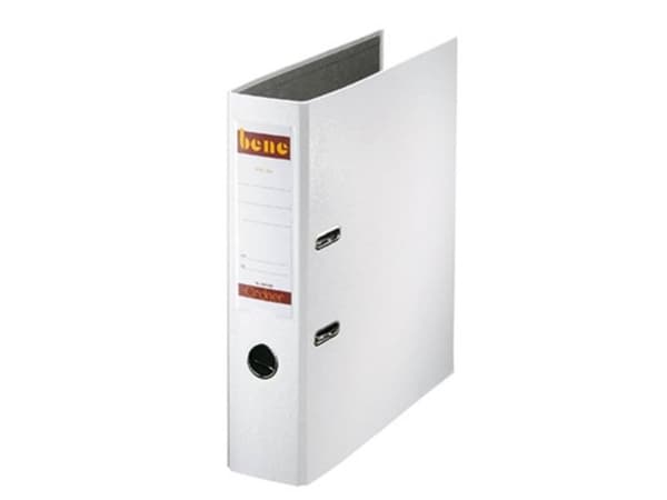 Bene mappe 291400 A4 80mm hvit ( 291400WS )