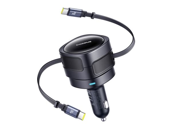 Baseus Enjoyment Max billader USB-C+USB-C 60W svart