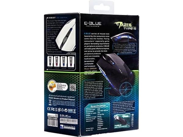 E-Blue Mazer R-mus (EMS124BK)
