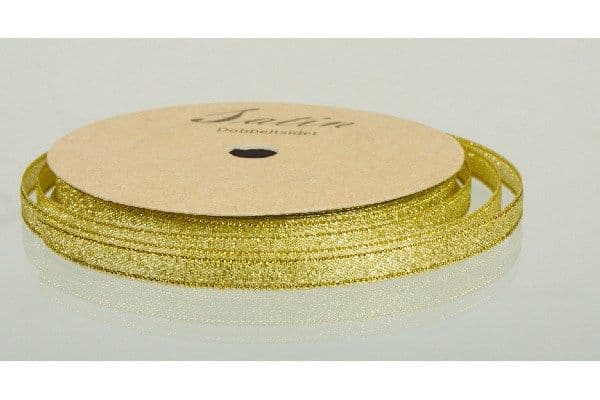 Metallicbånd 9mm 10m guld
