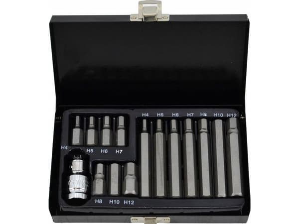 AWTOOLS sekskantbits HEX 15cz.BLACK LINE