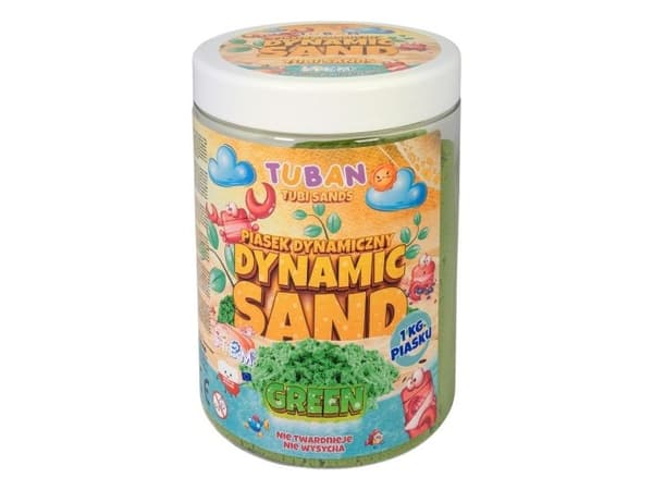 Dynamisk sand 1 kg grønn