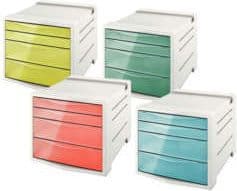Esselte Colour'Ice - Skuffskap - 4 skuffer