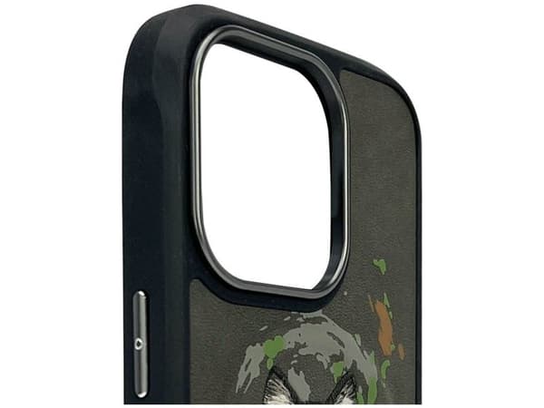 Nimmy Wolf tapauksessa iPhone 16 Pro Max tummanharmaa