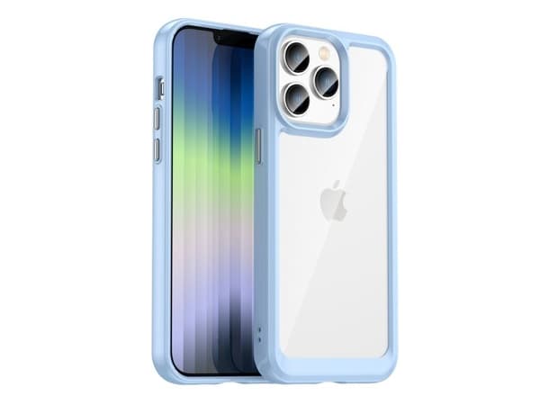 Outer Space Case iPhone 14 Pro Max hårt fodral med gelram - blå