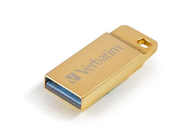 Verbatim Metal Executive - USB-flashstasjon - 64 GB - USB 3.0 - gull