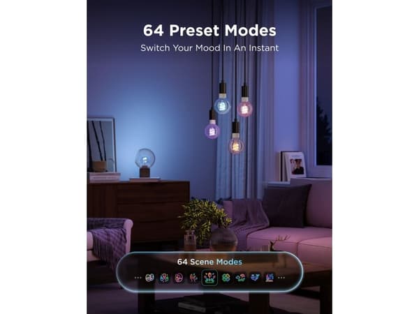 Govee E27 Smart Edison G80-pære 500 lm 2-pak