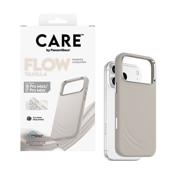 CARE by PanzerGlass Flow Case Vanilla w. MagSafe iPhone 18 Pro Max | 17 Pro Max