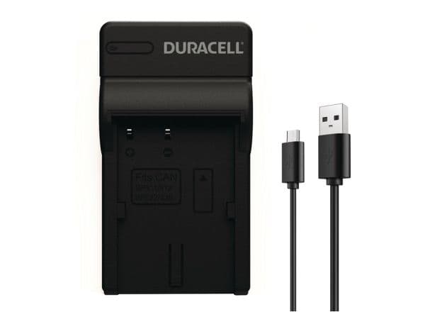 Duracell DRC5902, USB, Innendørs, Canon-BP511, Sort, 5 V, 5 V