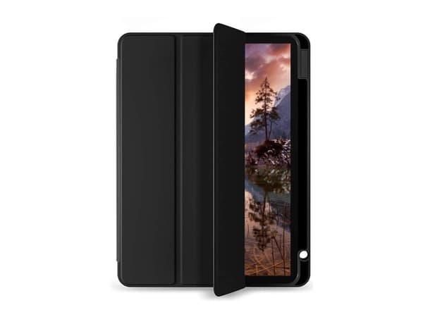 4smarts Basic - Vikbart fodral för surfplatta - polyuretanläder, termoplastisk polyuretan (TPU) - svart - för Samsung Galaxy Tab S10 FE, Tab S10 Li...