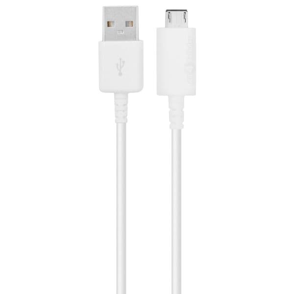 Samsung USB/microUSB, 0,9 m, Micro-USB A, USB A, USB 2.0, Hankjønn/hankjønn, Hvit