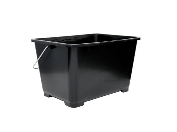 Home it Work®Firkantet rullespand 14 liter sort