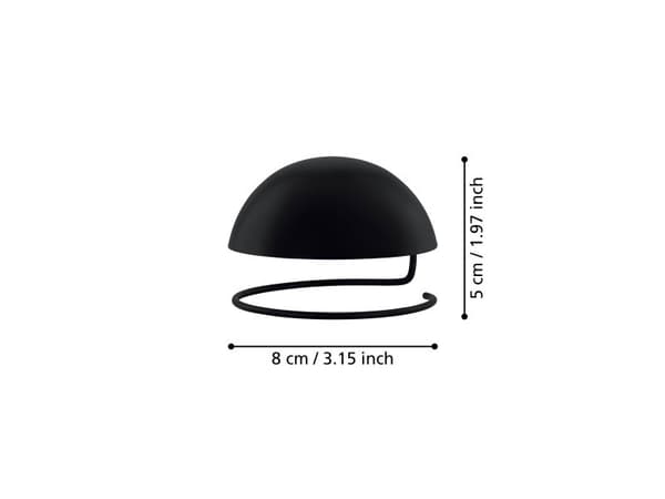 EGLO ANTIBLEND i sort for G80 lyskilde