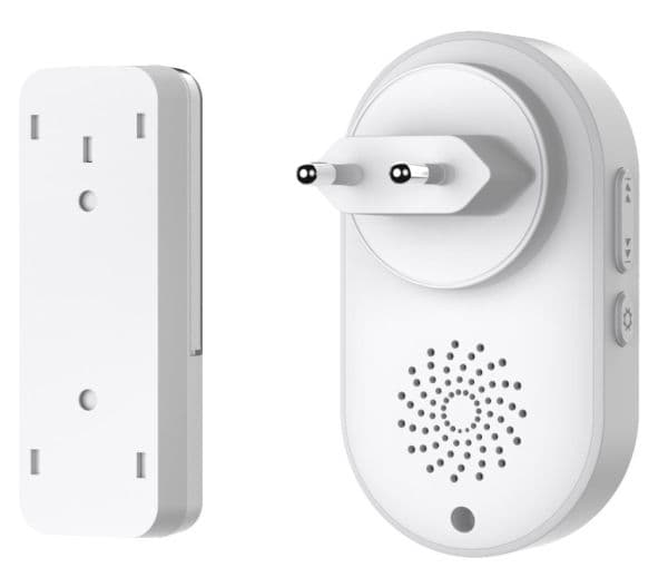 Techly I-BELL-RING05, Vit, IP56, 1 styck, 1 styck, Vägg, Trådlös