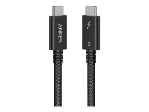 Anker A84N1012, 1 m, USB C, USB C, 80 Gbit/s, musta
